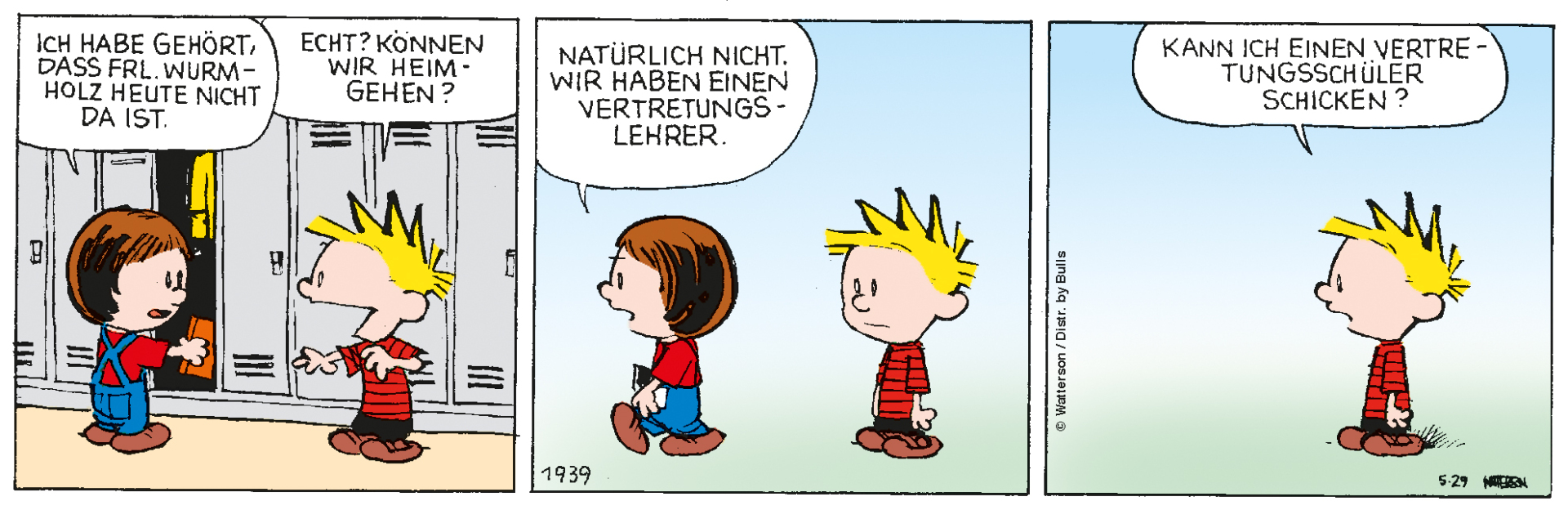 Calvin & Hobbes des Tages: 1939